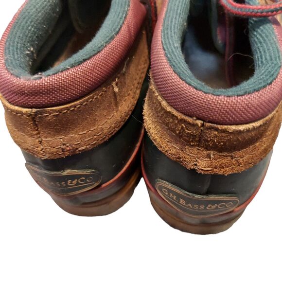 G.H. Bass & Co Women’s 8M Duck Boots Rubber Outdoor Shoes Rugged Rustic - Picture 5 of 15